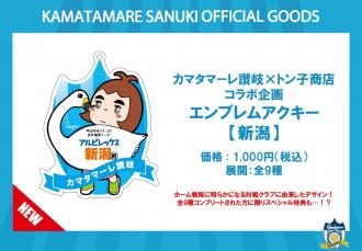 カマタマーレ讃岐×トン子商店コラボ企画 エンブレムアクキー【新潟】
