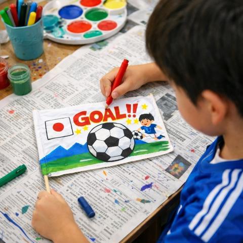 フラッグづくり体験